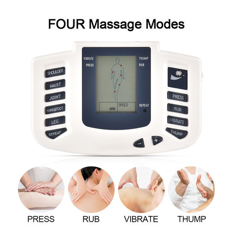 Electrical Stimulator Muscle Massager Slipper Electrode Pads Body Relax  Pulse Tens Acupuncture Therapy Digital Machine EU Plug