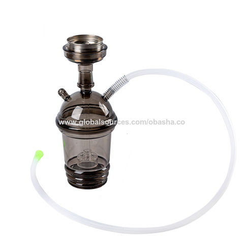 AREA44 Acrylic Round Mini Nano Smoke car Hookah sheesha with Silicone