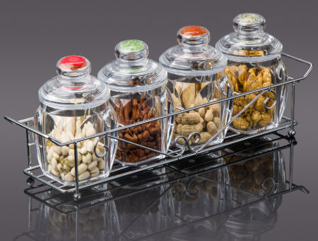 Buy Wholesale China 5826ms3 Acrylic Storage Jar Airtight Canister With  Airtight Lid Plastic Cookie Jar A Set Of 3 & Acrylic Airtight Jar Storage  Container at USD 7.29