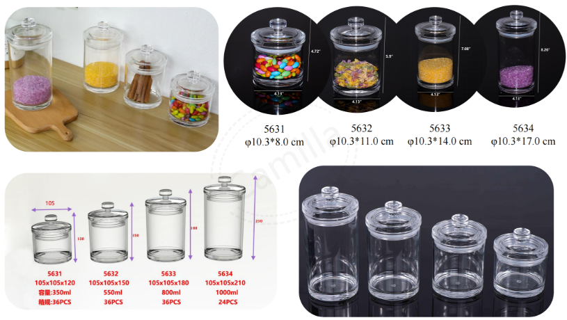 Buy Wholesale China 5826ms3 Acrylic Storage Jar Airtight Canister