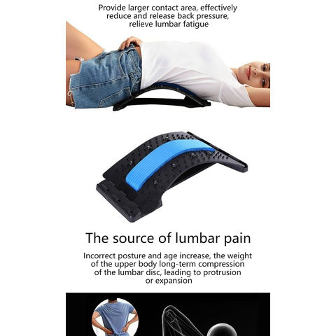 Back Stretcher Pillow Neck Lumbar Support Massager for Neck Waist