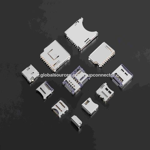 China MUP-C839 Smart card reader Smart card connector Normal open SMT ...