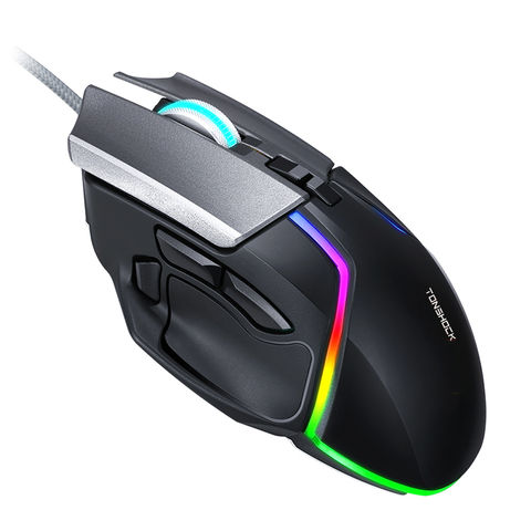China Programmable DIY Magnetic Flank Mouse Wired 8D Gaming Mouse LED ...