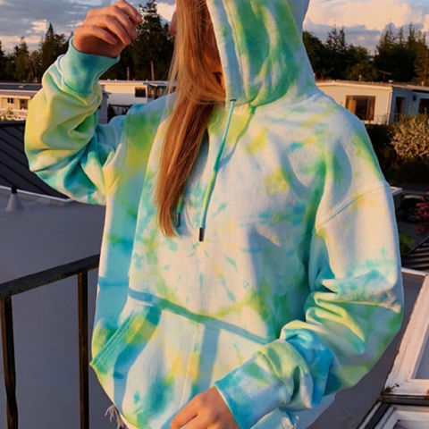 Pastel tie dye hoodie wholesale hot sale