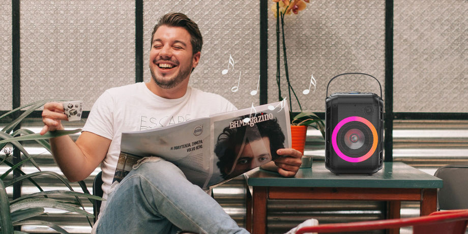 W-KING T9 mini portable LED Bluetooth party speaker, with Karaoke function supplier