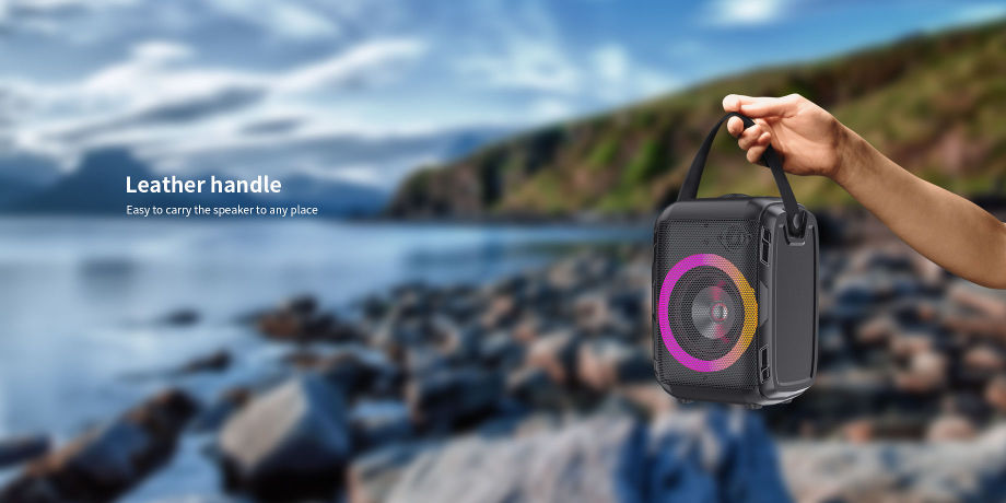 W-KING T9 mini portable LED Bluetooth party speaker, with Karaoke function supplier