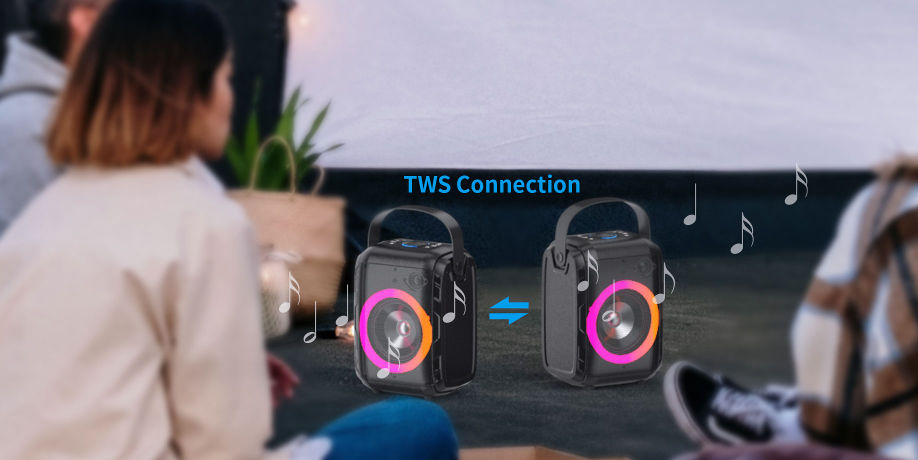 W-KING T9 mini portable LED Bluetooth party speaker, with Karaoke function supplier