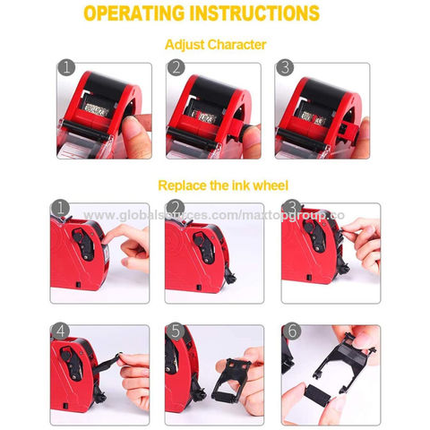 Retail Price Label Tagging Gun Manual Attacher Kit Clothes Labeler