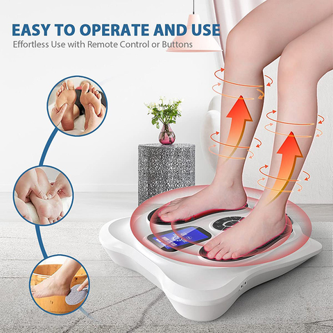 Foot Massager EMS Body Massager Pain Relief Wireless Electrical Muscle  Stimulation Massager