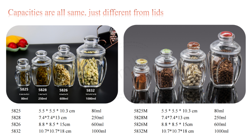 Buy Wholesale China Asm-6006 750ml Airtight Acrylic Canister Food