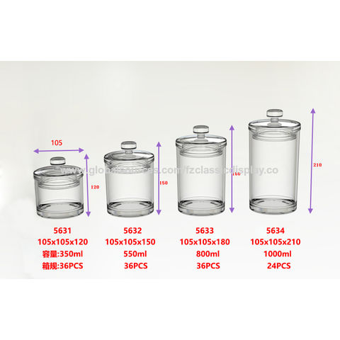 China 5828M Acrylic Storage Jar Airtight Canister for Sugar Salt Tea ...