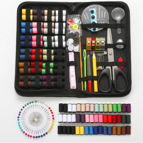 Kit de herramientas de costura portátil de 3 cajas: caja de costura  multifuncional, juego de agujas de coser, aguja de tijera y caja de  herramientas