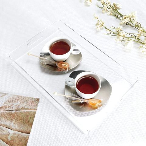 Acrylic Tray Tea And Coffee Table Tray Breakfast Tray Clear