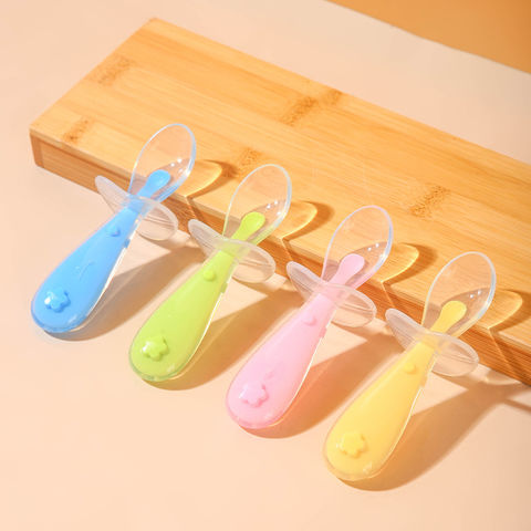 Colorful Food Grade Silicone Baby Feeding Spoon - China Silicone Spoon and Baby  Spoon price