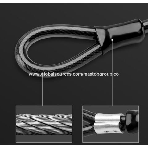 Bike U Lock Heavy Duty Bike Lock 16mm Shackle 4ft/6ft Length Security Cable with Mounting Bracket