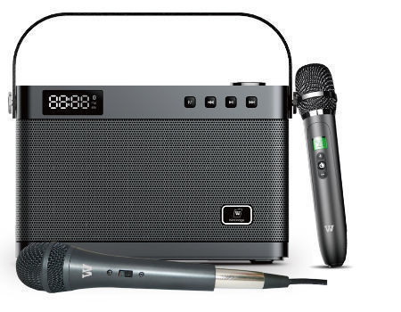 WinBridge T9 Portable PA System Karaoke Machine 40 Watt With Wirereless and  Wired Microphone 