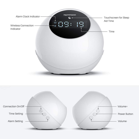 Buy Wholesale China Hot Sales Digital Table Led Wake-up Light Alarm Clock  Smart Sleep Wake Up Light Sunrise Alarm Clock & Alarm Clock at USD 15.84