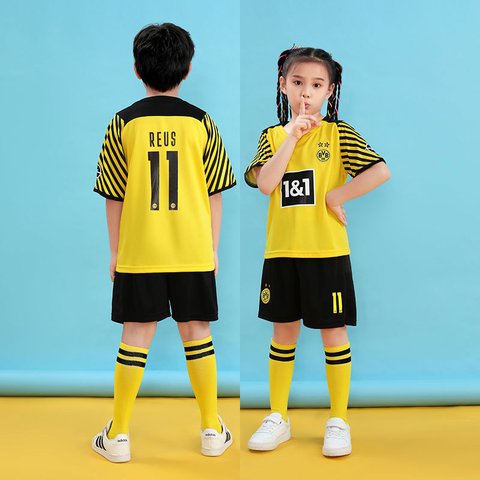 Boys Football Jerseys Sets Gift Socks , Custom Children Club Team Football  Training Uniform, Student Girls Soccer Sports Kits