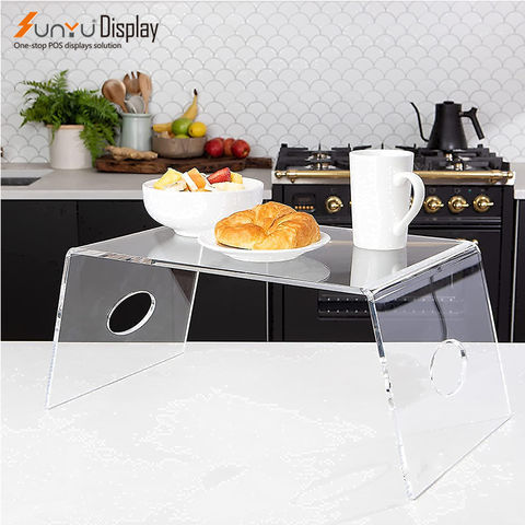 Clear Acrylic Serving Tray - Acrylic Breakfast Tray - Acrylic