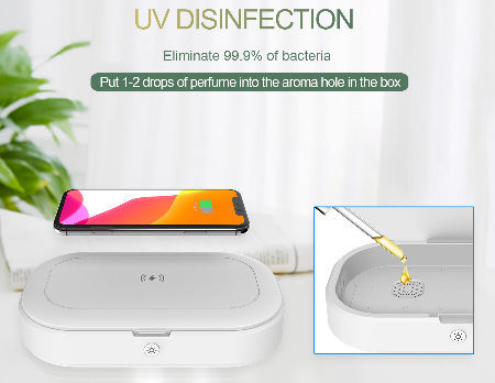 Désinfectant de Téléphone, Desinfectant Telephone Portable UV