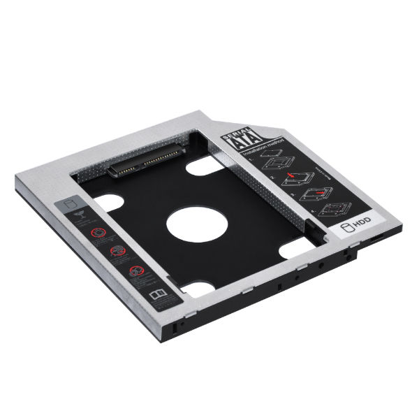 China Second HDD Caddy 9.5mm Hard Drive Case 12.7mm SATA Enclosure Frame For Laptop Computer on