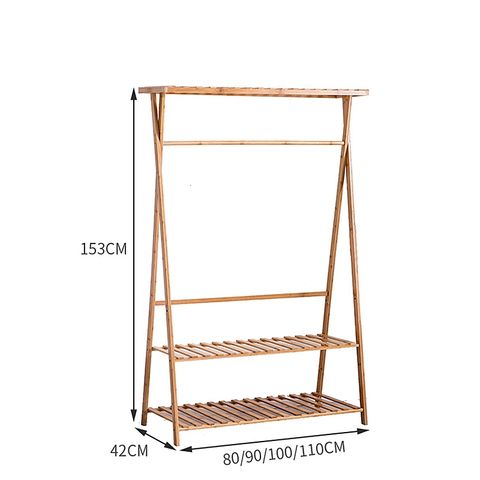 Buy Wholesale China Bamboo Garment Rack,clothes Drying Rack Floor Hanger  Bedroom Storage Household Coat Rack Shoe Racks & Clothes Rack at USD 15.5