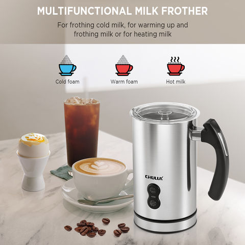 Machine à mousse de lait automatique domestique Chauffage électrique au lait  Machine à café froide / chaude, Cruches à lait