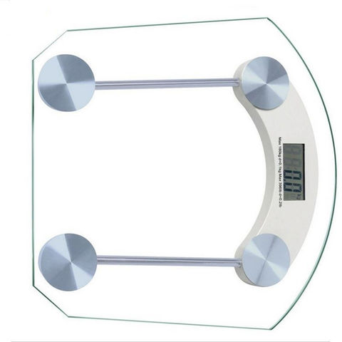 Buy Wholesale China Square Transparent Portable Home Battery Bathroom  Digital Glass Body Weight Scale & Transparent Portable Weight Scale Digital  at USD 6