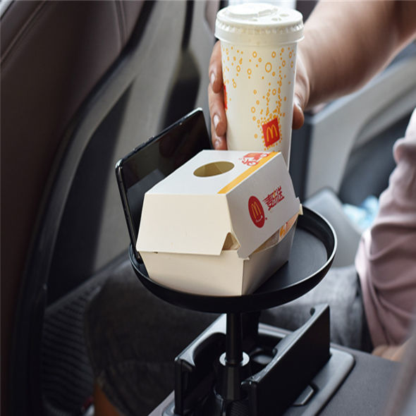 Adjustbale car cup holder dining tray small dining table supplier