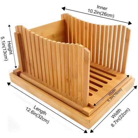 Vintage Bread Slicer Guide Cutter Cutting Board Wooden Tray Adjustable  Homemade