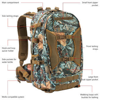 hunting backpack with bow holder