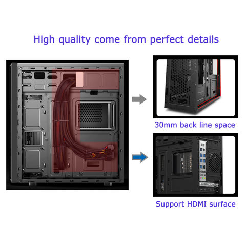 China Computer Cases & Towers Desktop Gabinete CPU Cabinet PC Case on ...