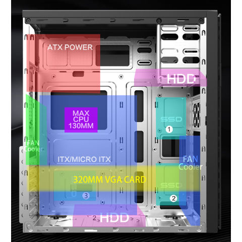 China Computer Cases & Towers Desktop Gabinete CPU Cabinet PC Case on ...