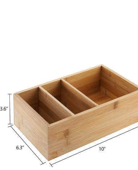 Buy Wholesale China Factory Price Wholesale Cheap Eco-friendly 2 Pack  Bamboo Spice Packet Organizers With 3 Divided Sections For Kitchens,  Restaurant & Box at USD 2.55