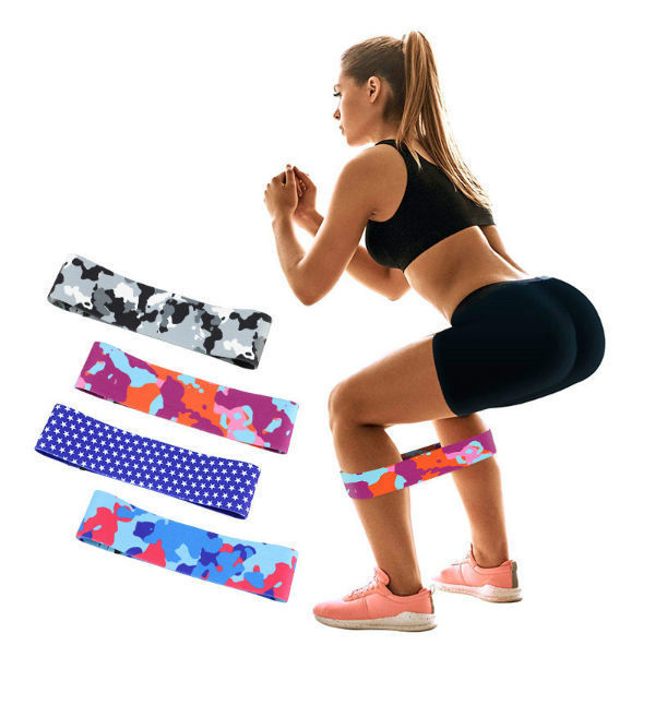  Resistance Band, Workout Equipment Work from Home, Exercise  Equipment for Squat, Leg, Glute, Thigh, Fitness and Home Workout, Non Slip  Booty Bands for Women, Gym Accessories for Yoga : Sports 