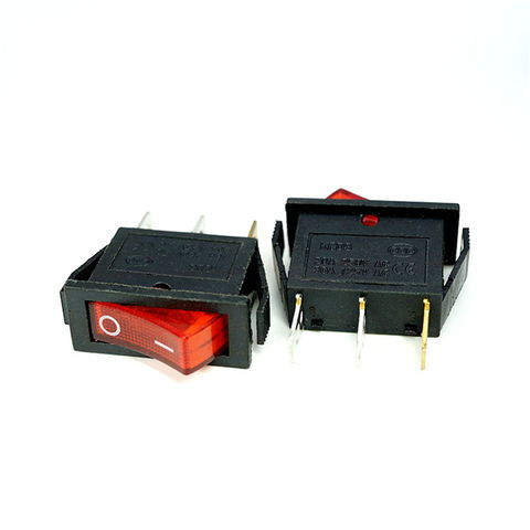 4Pcs 21x15mm 3Pin Mini Interrupteur À Bascule Panneau Trou 19x13mm avec LED  12V 220V Illuminé IP65