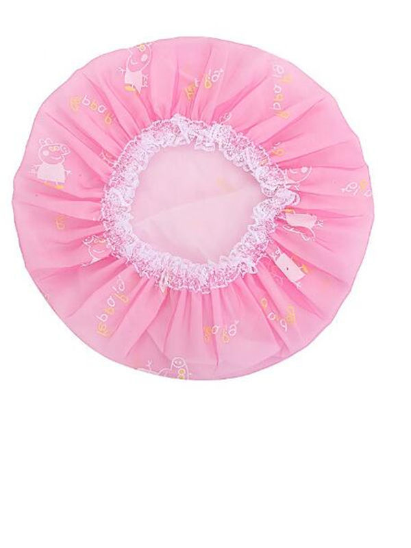 China Plastic shower caps good quality bath caps beautiful colour cute elastic shower caps on