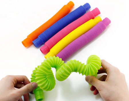 China DIY Color Plastic Stretched Pipe Pop Water Tube Interesting ...