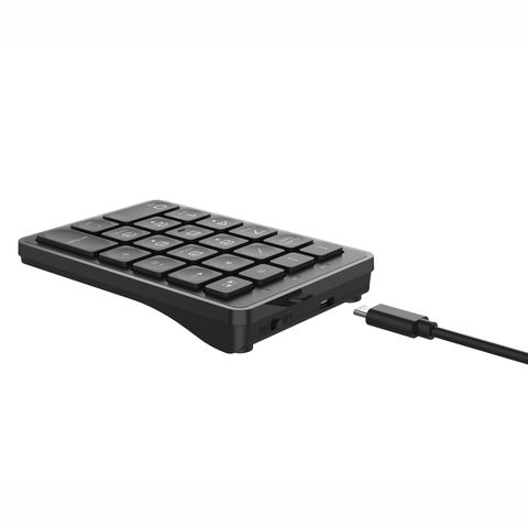 Mini clavier sans fil USB 2.4 Ghz mince avec pavé numérique à pavé