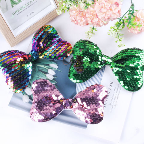 Buy Wholesale China Glitter Hair Bows Large Sparkly Glitter Bows Alligator Hair Clips Hair Accessories For Kids & Clips at USD 0.5 | Global Sources