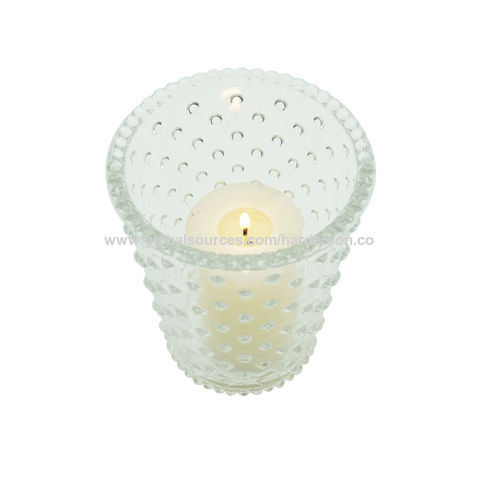 Buy Wholesale China 7oz 350ml Molded Pattern Glass Candle Holder