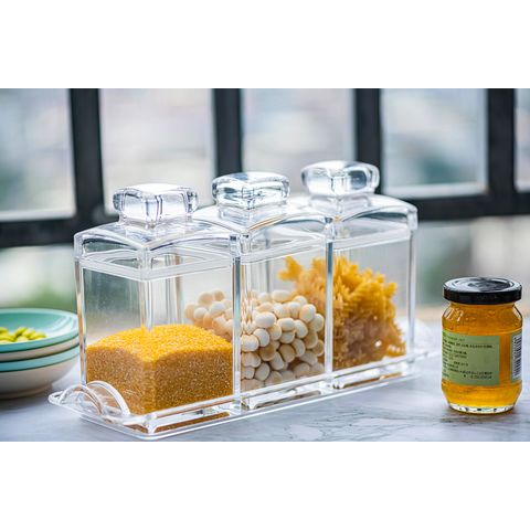 Buy Wholesale China Plastic Hexagonal Candy Jars Candy Buffet Candy Jars  With Airtight Lids Clear Cookie Jars & Plastic Jar Candy Container at USD  0.21