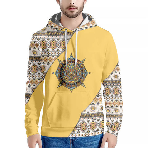 Wholesale New Design Wholesale Casual Hoodie Printed Yellow