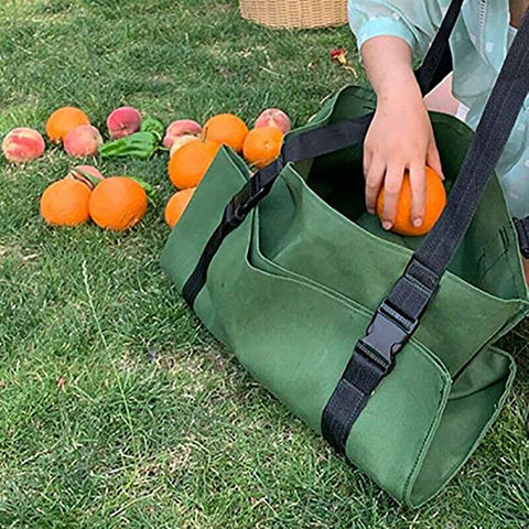 Fruit Picking Bag Adjustable Harvest Garden Apron for Outdoor Orchard  Apples