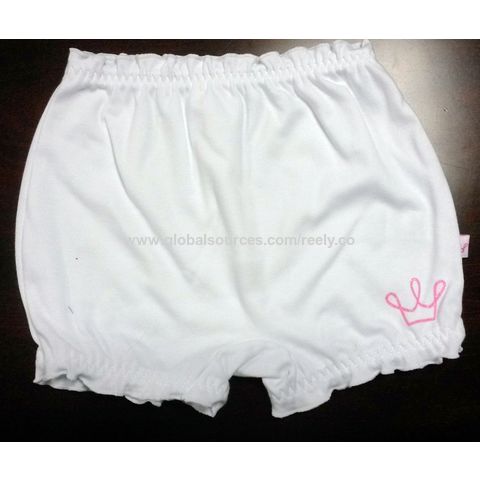100% Combed Cotton White Toddler Bloomers For Baby Girl With Cartoon  Printing Baby Girls Underwear - China Wholesale Toddler Bloomers $0.65 from  Xiamen Reely Industrial Co. Ltd