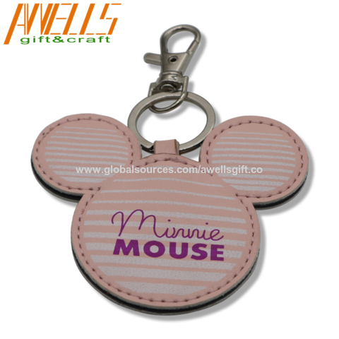 Minnie mouse handmade designer style Keyring Faux Leather bag charm
