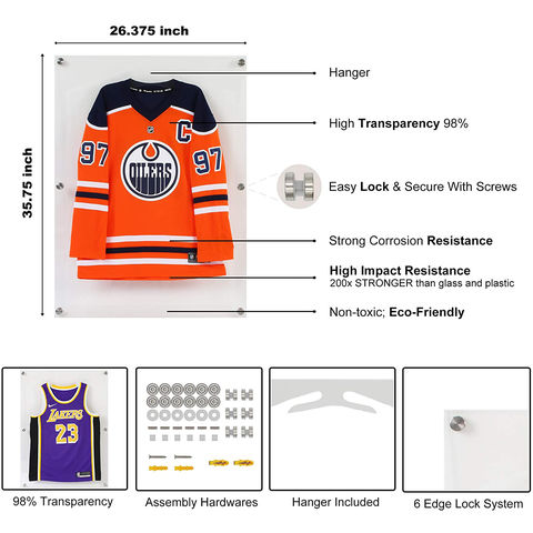 Source Hot Sale Acrylic Frame For Football Shirts NBA Jersey
