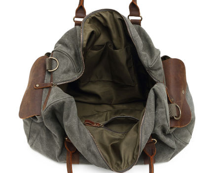 brown leather gym bolsa