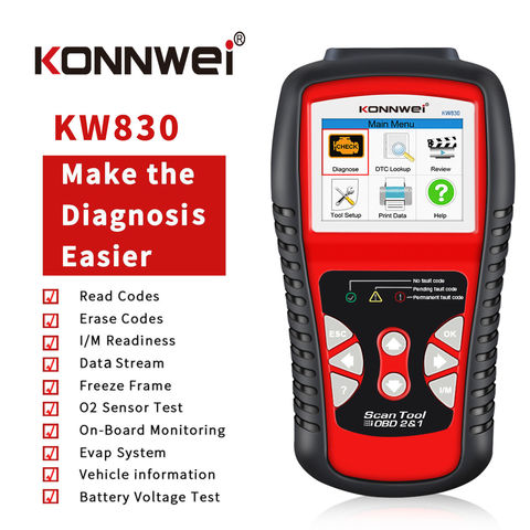 Konnwei obd obd2 scanner automobile lecteur de code d'erreur scanner de  diagnostic de voiture odb2 outil de diagnostic de voiture scanner  automatique meilleur obd 2