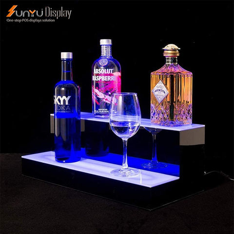 Wine bottle display discount stand